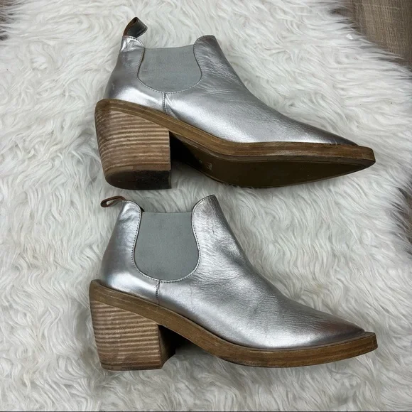 Marsell Coneros metallic silver chunky ankle boots - Picture 3 of 11